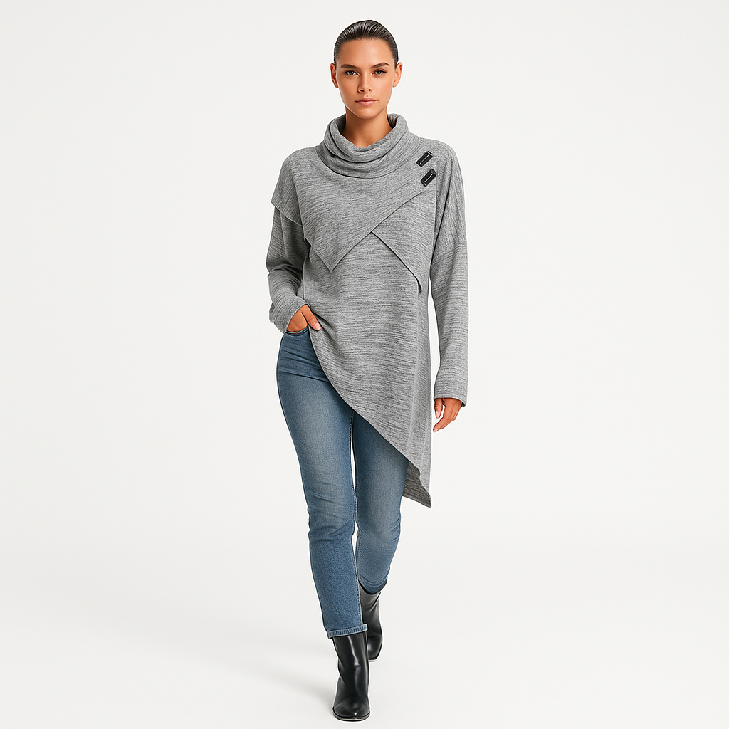 Dame hyggesweater | Blød striktrøje med afslappet pasform | Komfort og stil