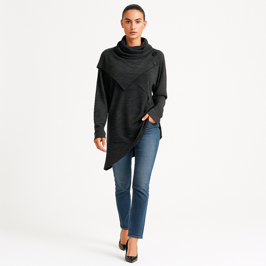 Dame hyggesweater | Blød striktrøje med afslappet pasform | Komfort og stil