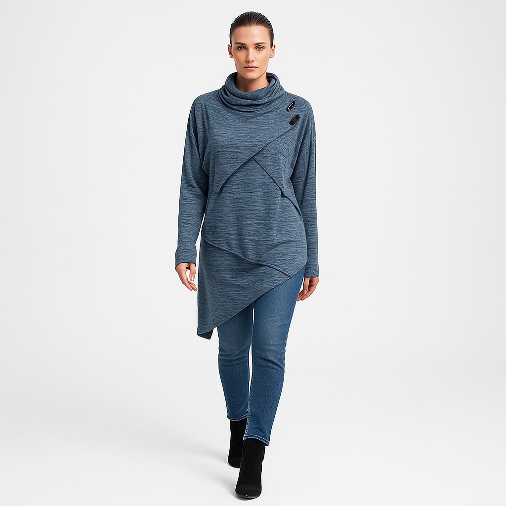 Dame hyggesweater | Blød striktrøje med afslappet pasform | Komfort og stil