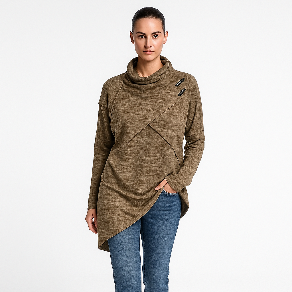Dame hyggesweater | Blød striktrøje med afslappet pasform | Komfort og stil