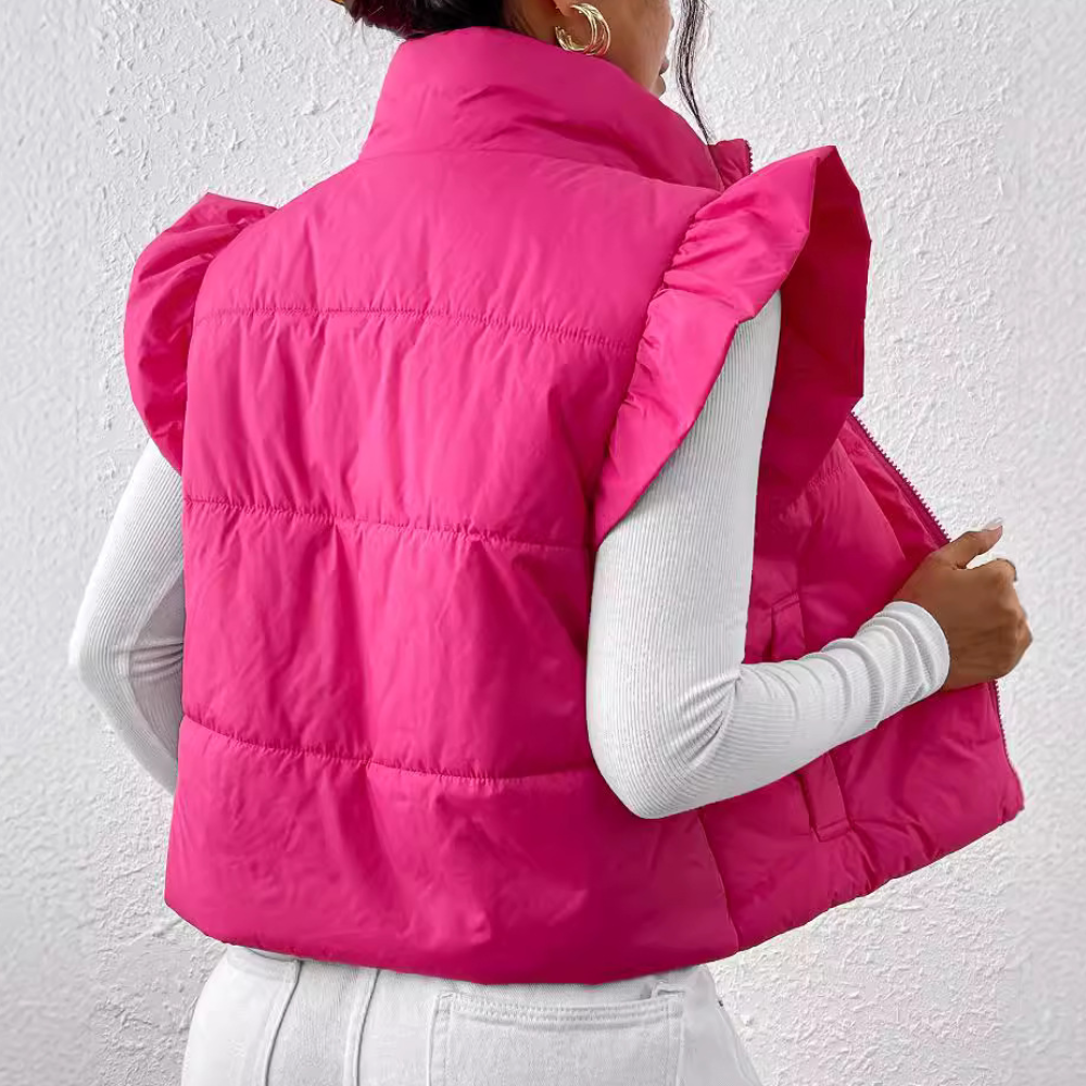 Dame Vest | Kort Snit | Let & Elegant Overgangsdesign