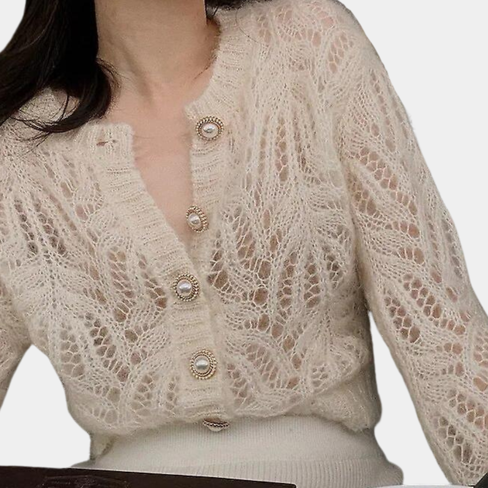 Dame Striktrøje med Elegant Struktur | Blød Uld | Tidløst & Sofistikeret Design