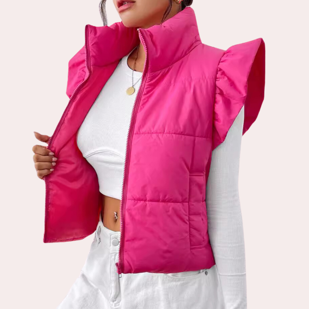 Dame Vest | Kort Snit | Let & Elegant Overgangsdesign