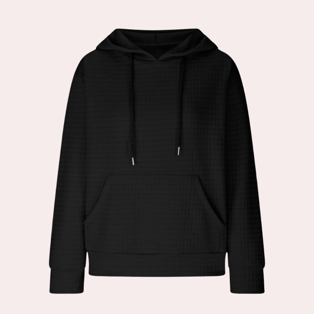 Fluffy Hættetrøje med Snøre til Kvinder | Blød og Varm Hoodie