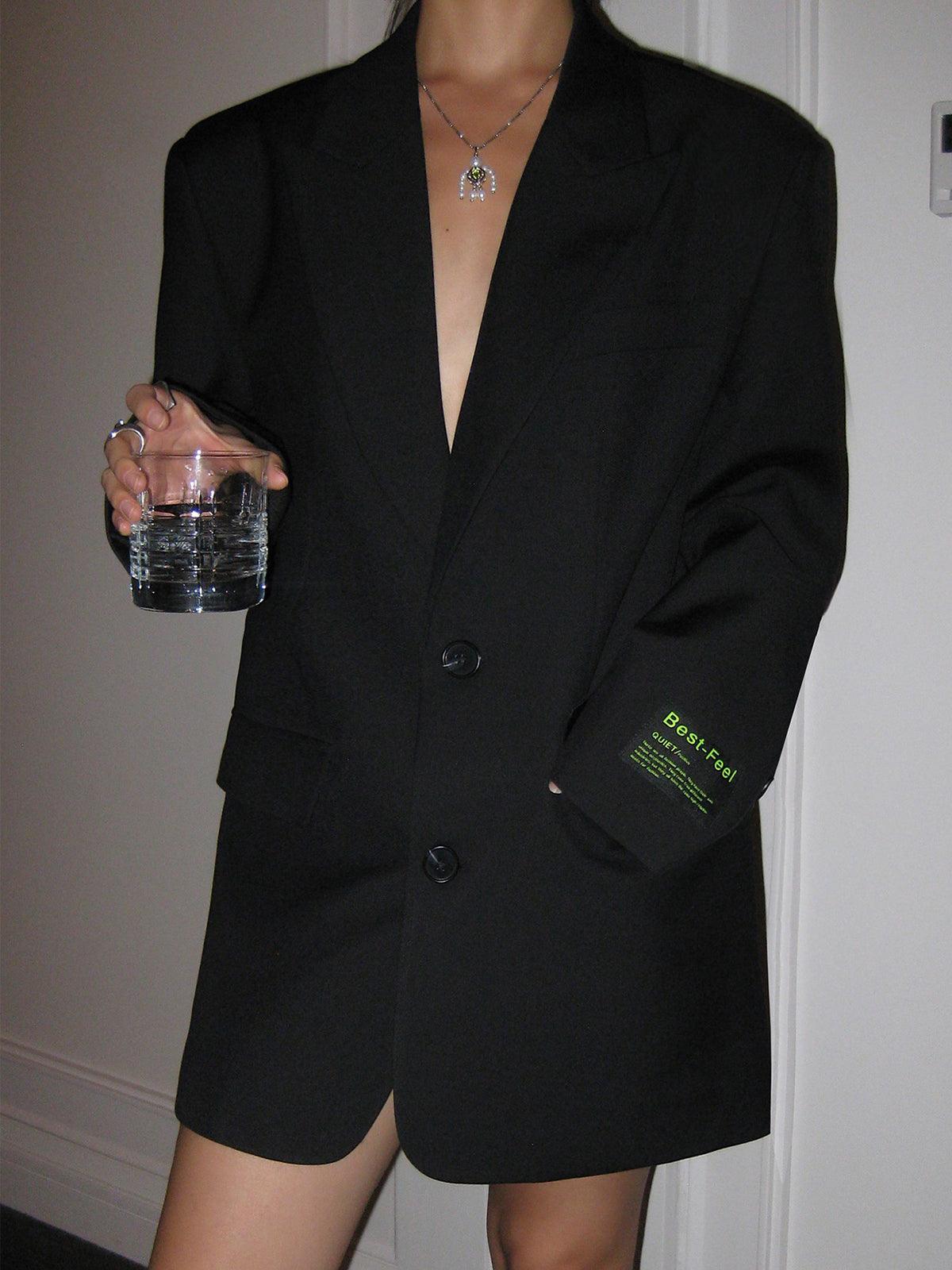 Oversized dameblazer med klassisk revers | Tidløst design og komfortabel pasform