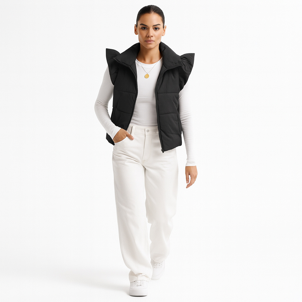 Dame Vest | Kort Snit | Let & Elegant Overgangsdesign