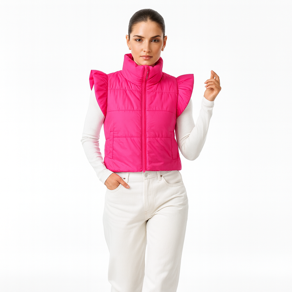 Dame Vest | Kort Snit | Let & Elegant Overgangsdesign