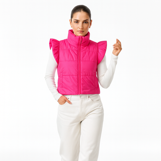 Dame Vest | Kort Snit | Let & Elegant Overgangsdesign