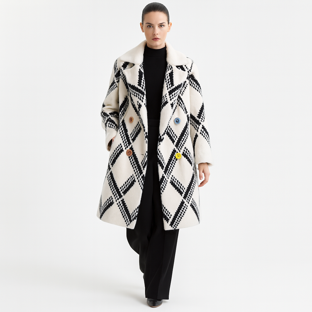 Elegant Dame Vinterfrakke | Let & Varm | Flatterende Pasform | Klassisk Design