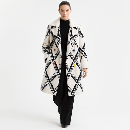 Elegant Dame Vinterfrakke | Let & Varm | Flatterende Pasform | Klassisk Design