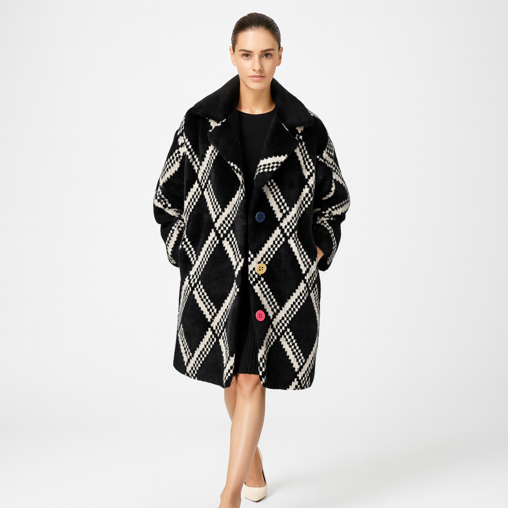 Elegant Dame Vinterfrakke | Let & Varm | Flatterende Pasform | Klassisk Design