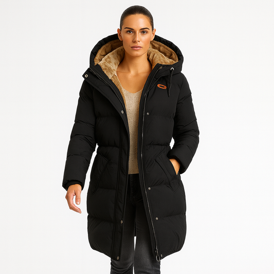 Elegant Damejakke med Isolering | Luksuriøs Komfort & Sofistikeret Stil