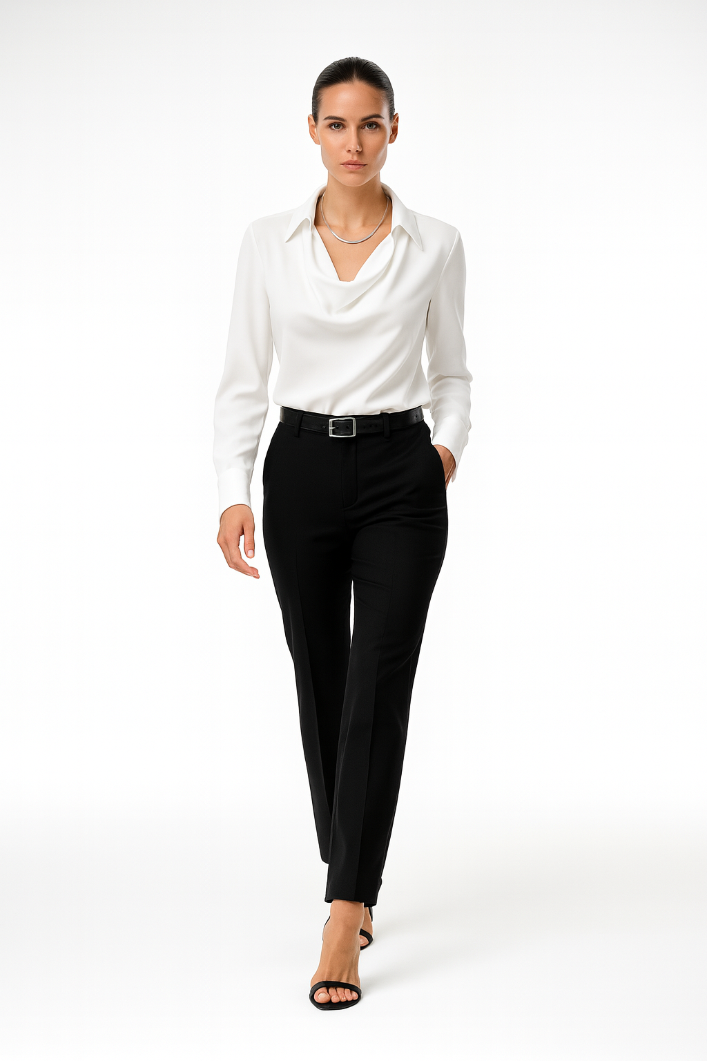 Elegant bluse med fine detaljer og klassisk pasform til kvinder