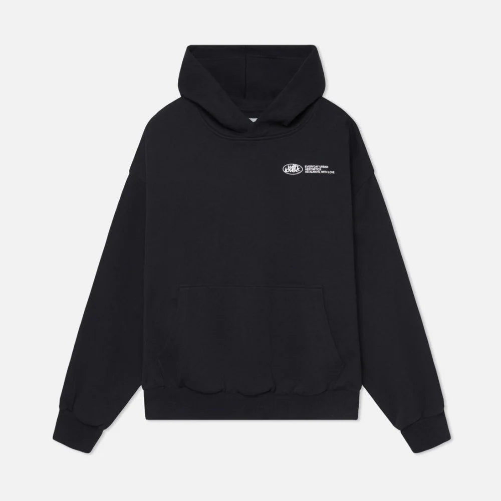Oversized Dame Hoodie med Bagtryk og Hætte | Streetwear Komfort & College Stil