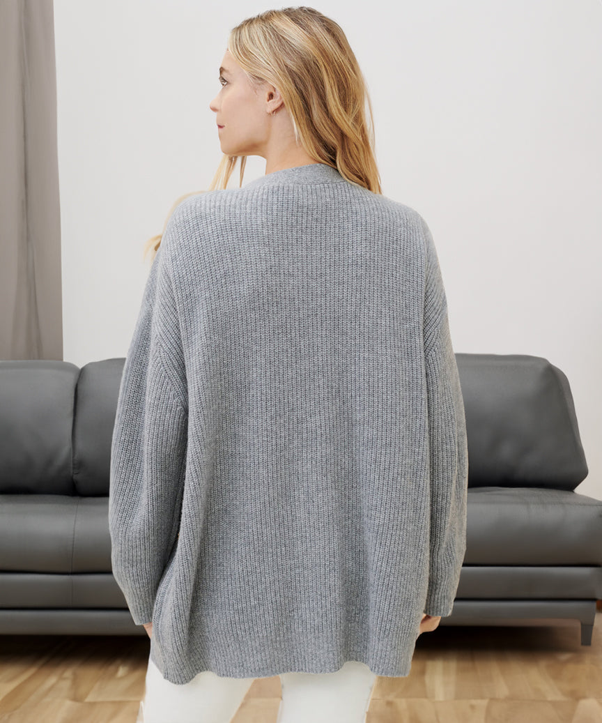 Dame cardigan i blød finstrikket kvalitet | Elegant og varm | Klassisk pasform