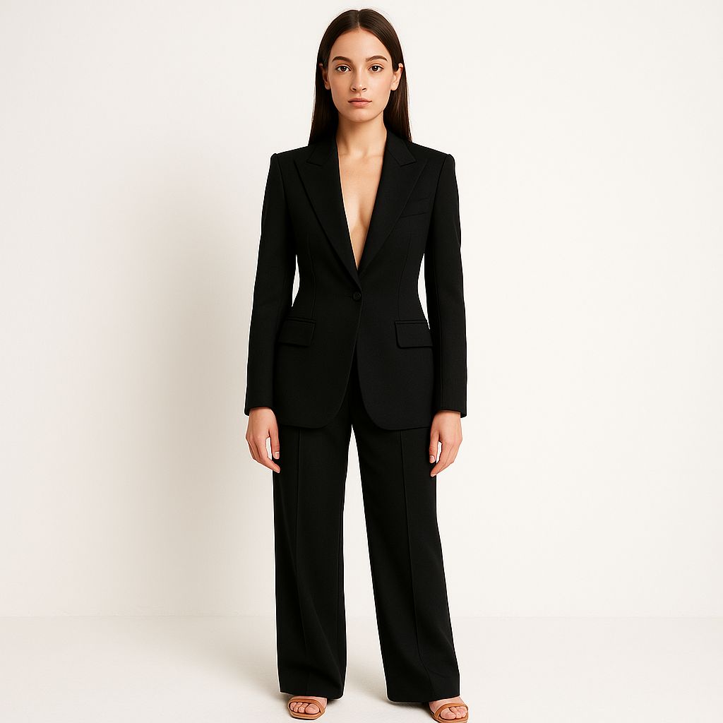Klassisk Buksedragt | Elegant Snit | Tidsløs Stil