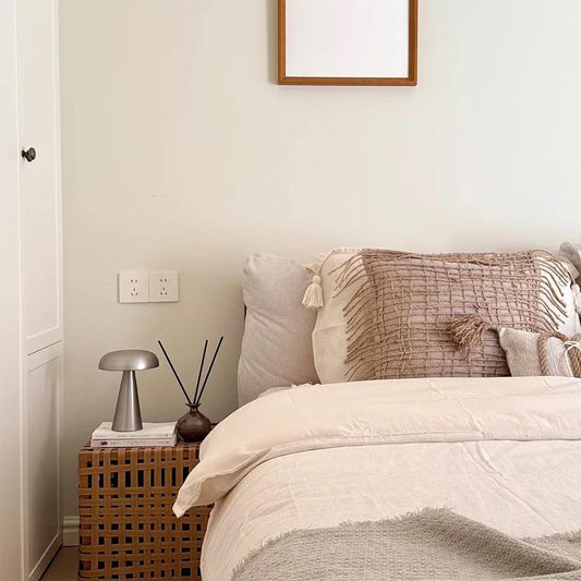 Retro Mushroom Bordlampe med Touch Dæmpning | Genopladeligt LED-lys til Stuen eller Natbord