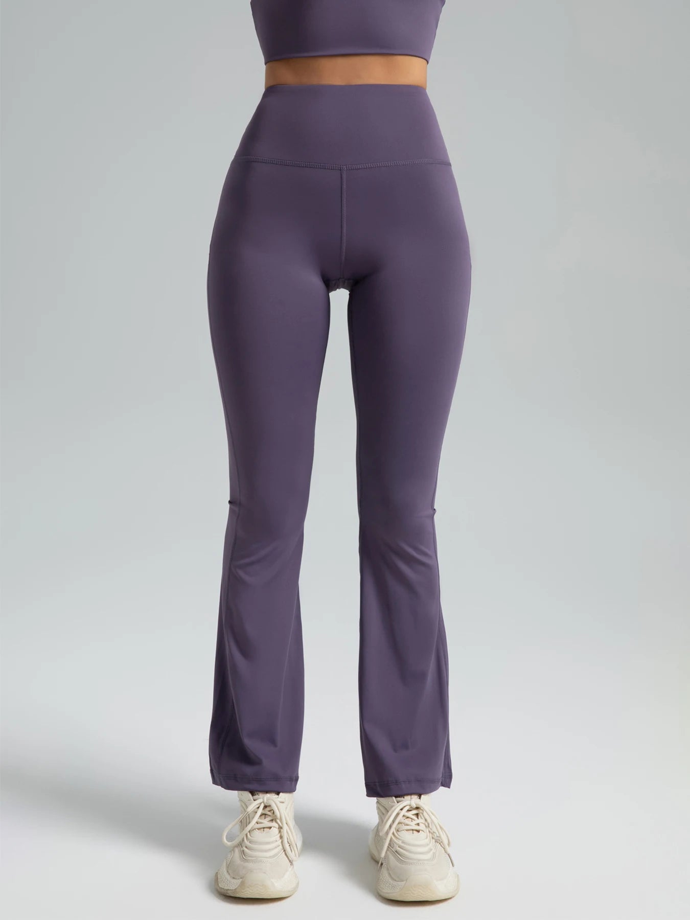 Dame Yoga Bukser med Høj Talje | Bootcut Design | Komfortabelt Stræk | Til Træning & Hverdag