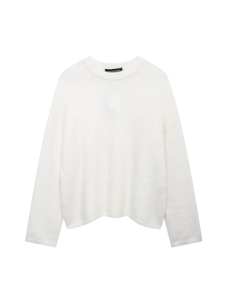 Luksuriøs oversized sweater til kvinder | Blød strik med rund hals | Varm og elegant