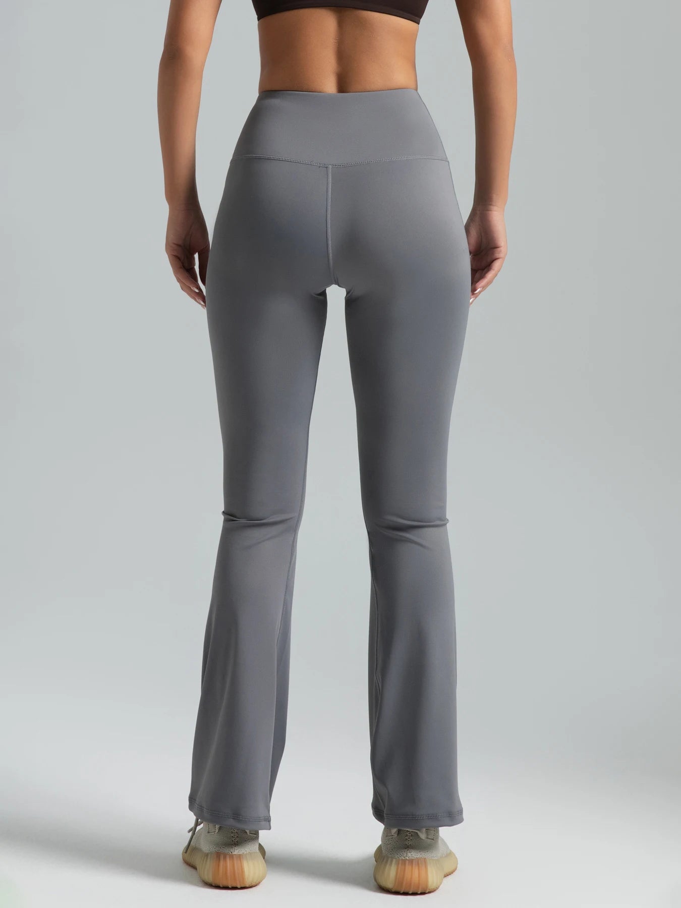 Dame Yoga Bukser med Høj Talje | Bootcut Design | Komfortabelt Stræk | Til Træning & Hverdag