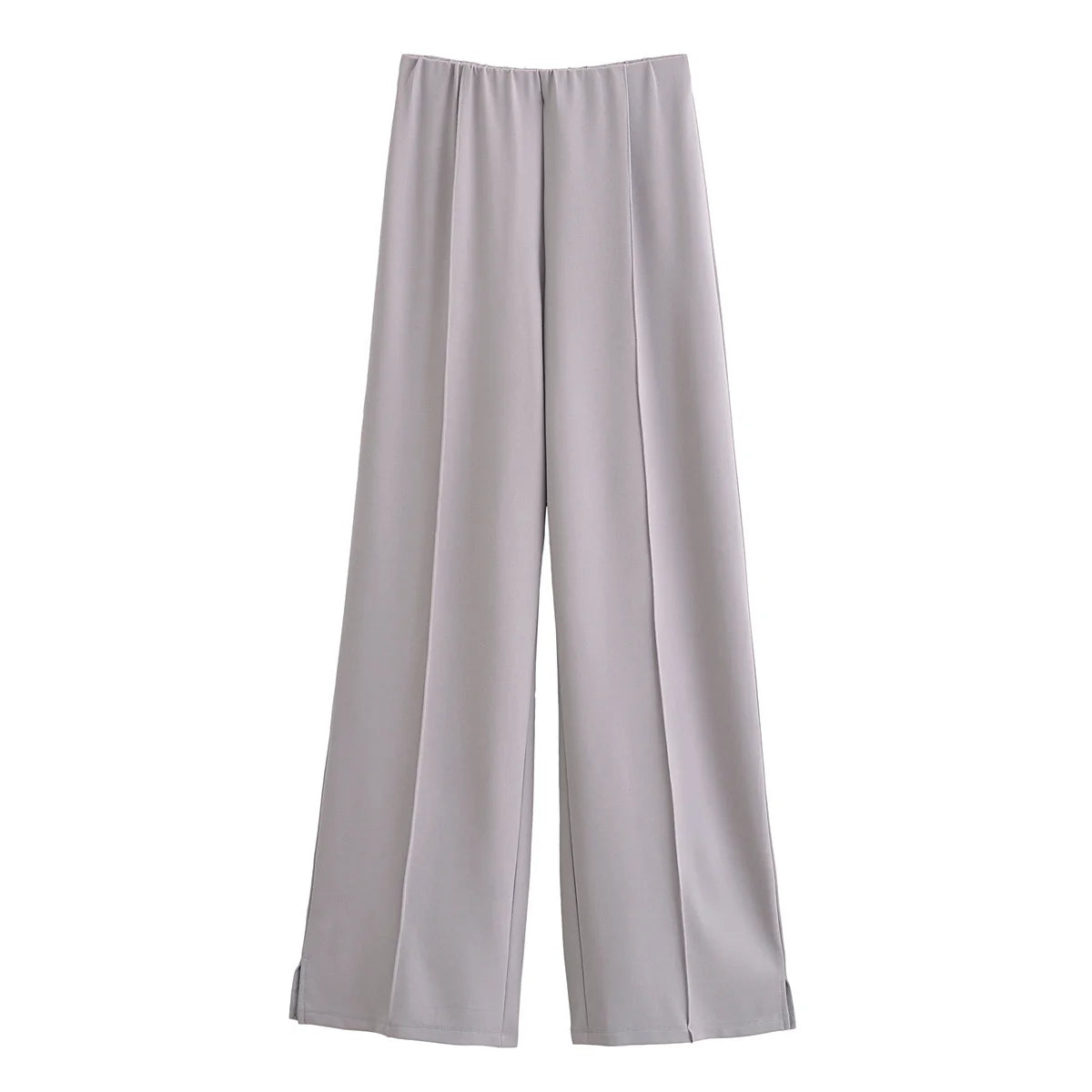 Elegant todelt sæt | Langærmet top og vide bukser til kvinder