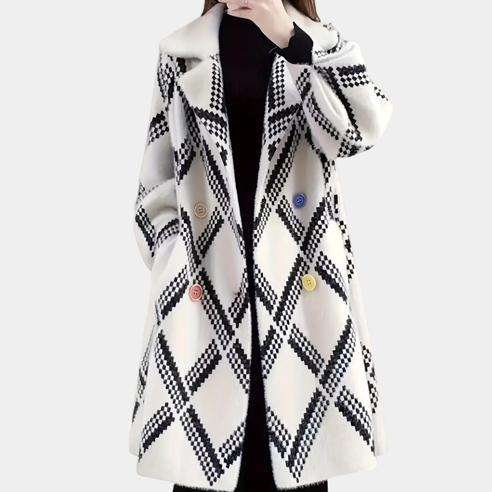 Elegant Dame Vinterfrakke | Let & Varm | Flatterende Pasform | Klassisk Design