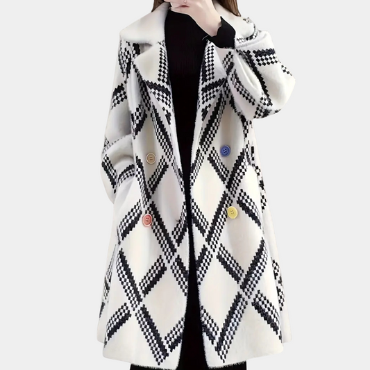 Elegant Dame Vinterfrakke | Let & Varm | Flatterende Pasform | Klassisk Design