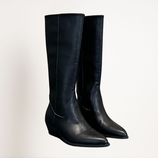 Dame Støvler | High-Rise | Pointed Toe | Medium Hæl