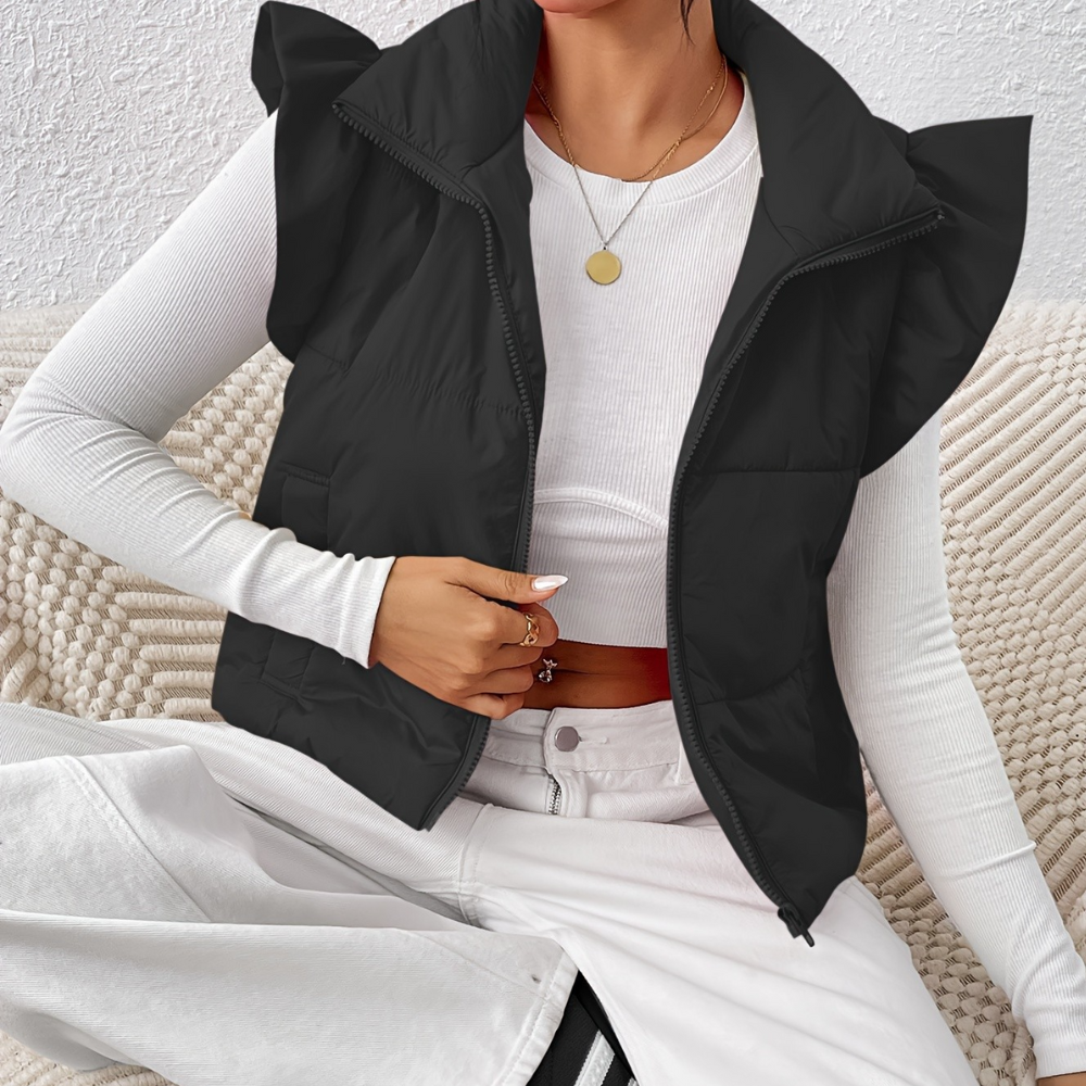 Dame Vest | Kort Snit | Let & Elegant Overgangsdesign