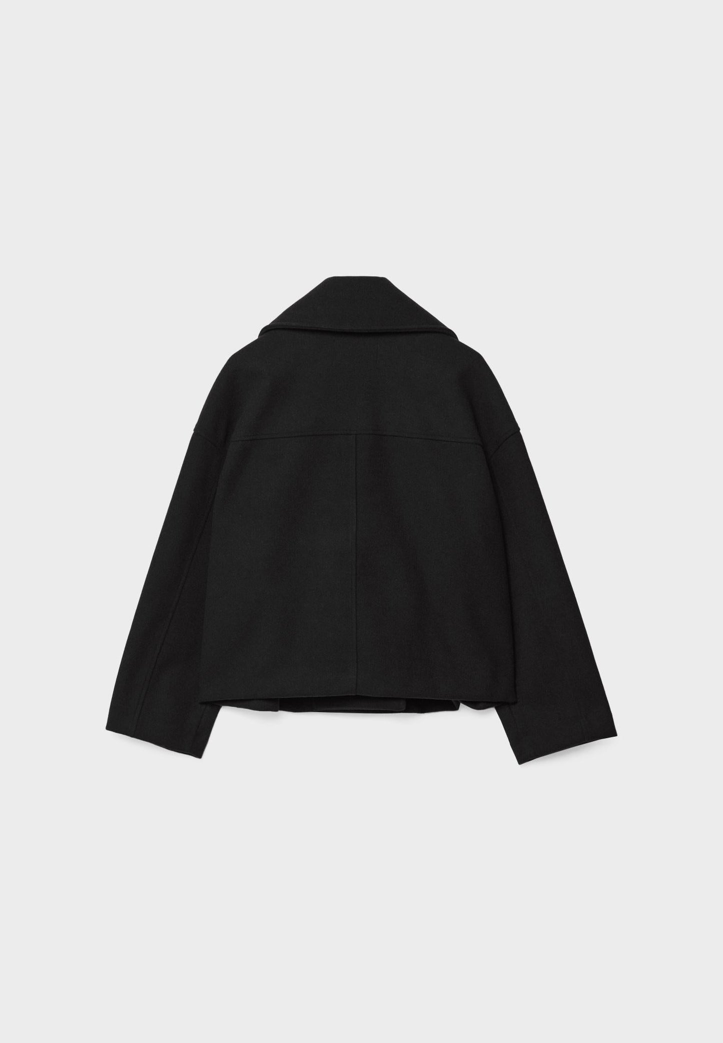 Kort Damefrakke med Dobbelt Knaplukning | Klassisk Design | Varm & Elegant til Efterår & Vinter