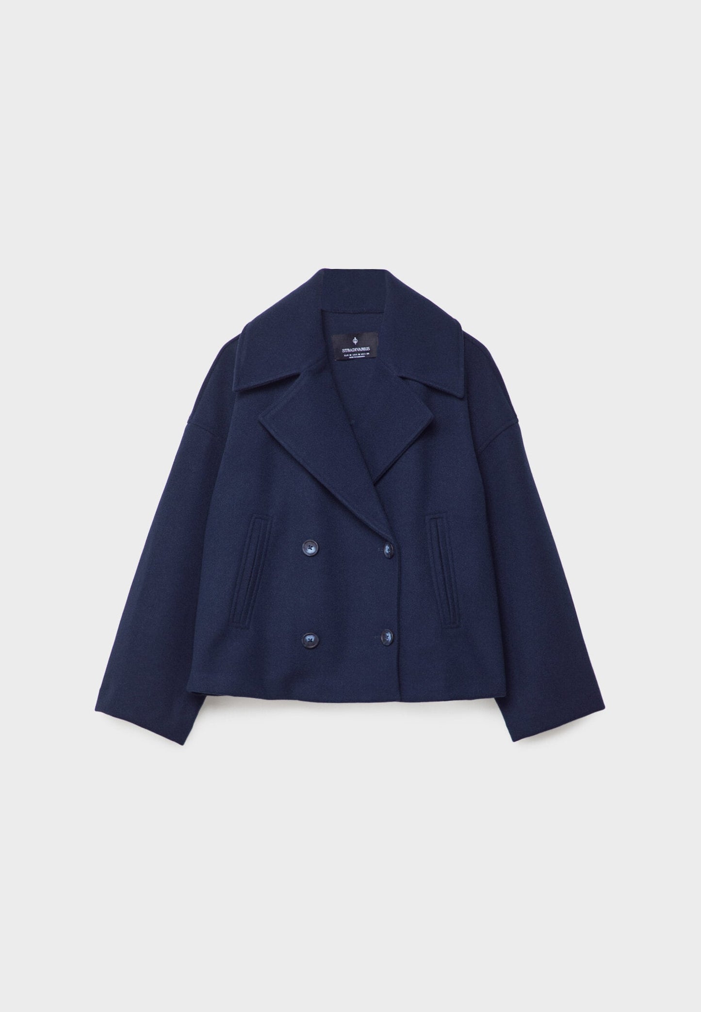 Kort Damefrakke med Dobbelt Knaplukning | Klassisk Design | Varm & Elegant til Efterår & Vinter