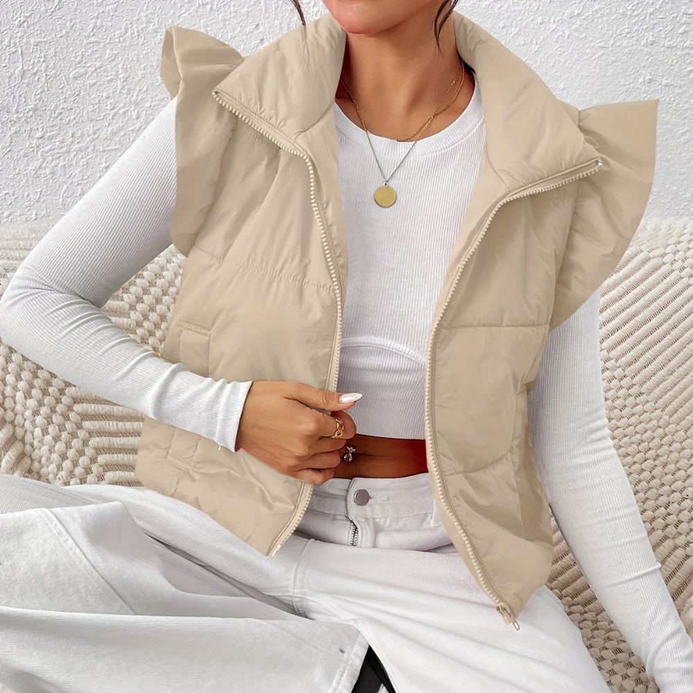 Dame Vest | Kort Snit | Let & Elegant Overgangsdesign