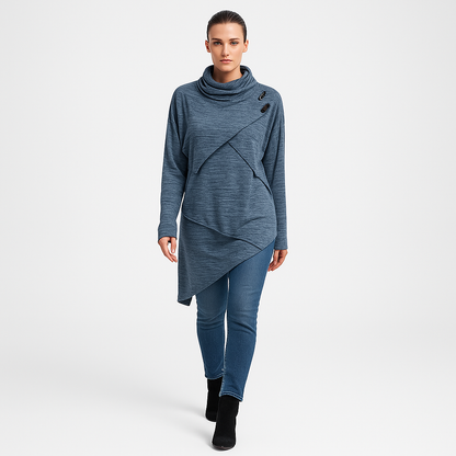 Dame hyggesweater | Blød striktrøje med afslappet pasform | Komfort og stil
