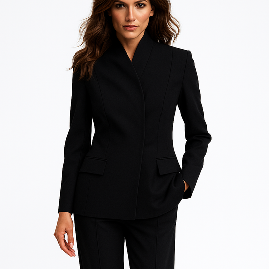 Kvinders buksedragt med blazer | Elegant pasform | Skjult lukning | Moderne kontorstil