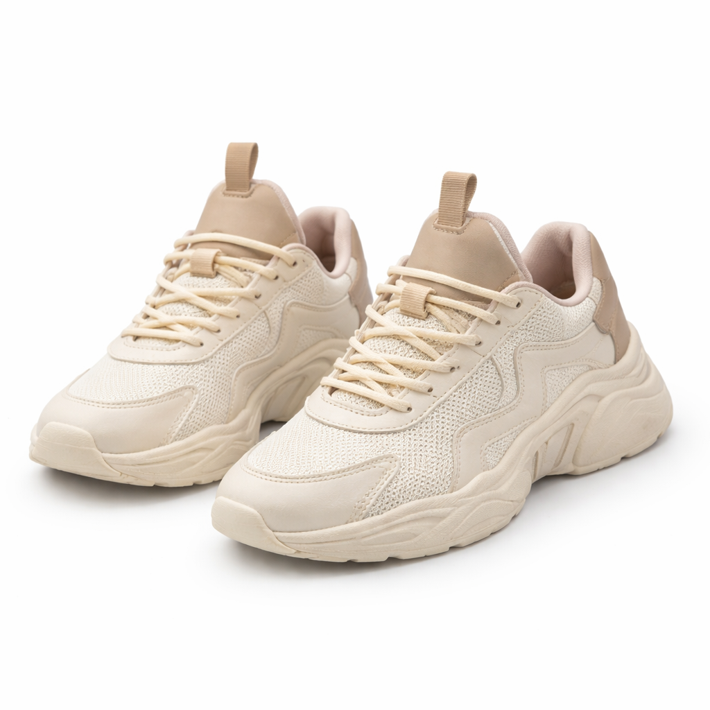 Letvægtssneakers til kvinder med åndbart mesh og komfortsål