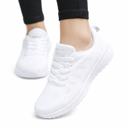 Breathable walking sneakers til kvinder med let og fleksibel sål