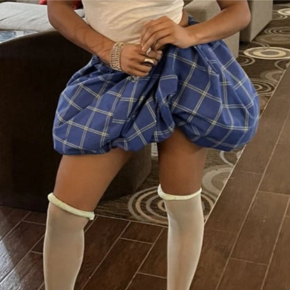 Kvinders ballonmininederdel | Løs pasform | Elastisk talje