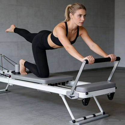 Pilates Reformer Træningsbænk til Hjemmet | Justerbar Core Træning | Professionelt Design
