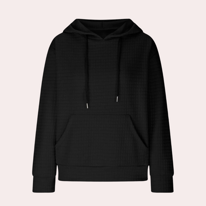 Fluffy Hættetrøje med Snøre til Kvinder | Blød og Varm Hoodie