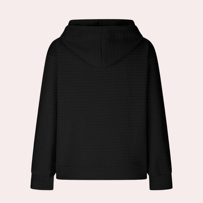 Fluffy Hættetrøje med Snøre til Kvinder | Blød og Varm Hoodie