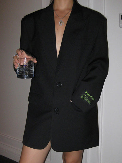 Oversized dameblazer med klassisk revers | Tidløst design og komfortabel pasform