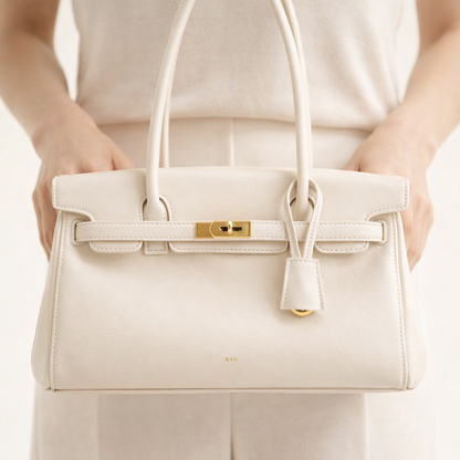 Elegant skuldertaske til kvinder i blødt syntetisk læder med struktureret design