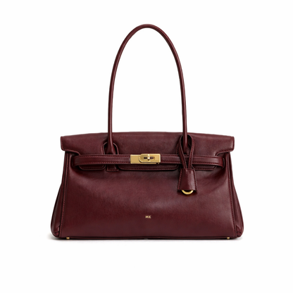 Elegant skuldertaske til kvinder i blødt syntetisk læder med struktureret design