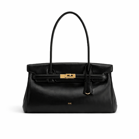 Elegant skuldertaske til kvinder i blødt syntetisk læder med struktureret design