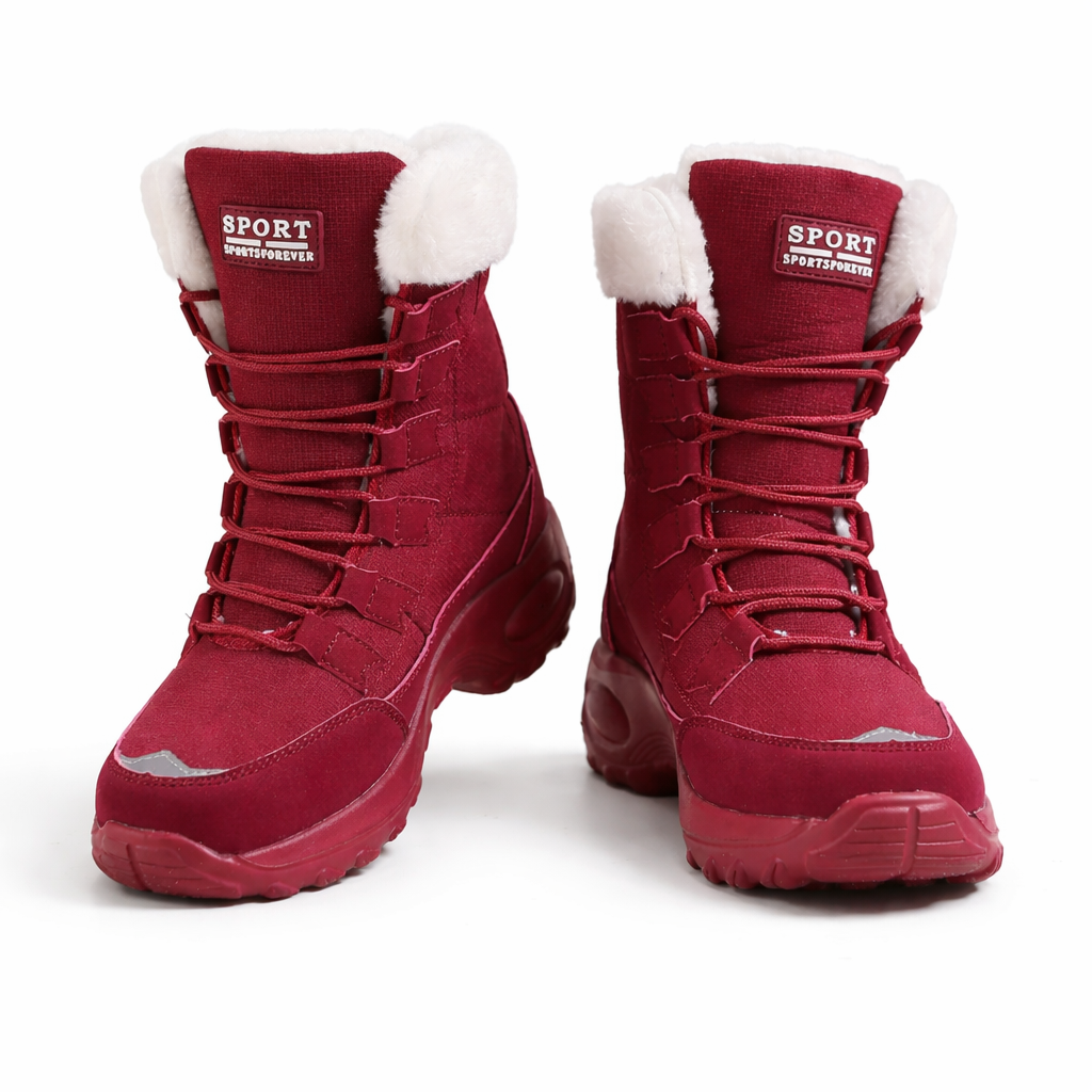 Forede mellemhøje støvler til kvinder med vandtæt finish og skridsikker sål