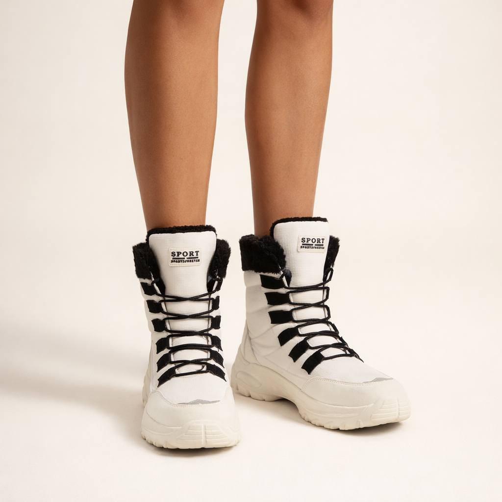 Forede mellemhøje støvler til kvinder med vandtæt finish og skridsikker sål