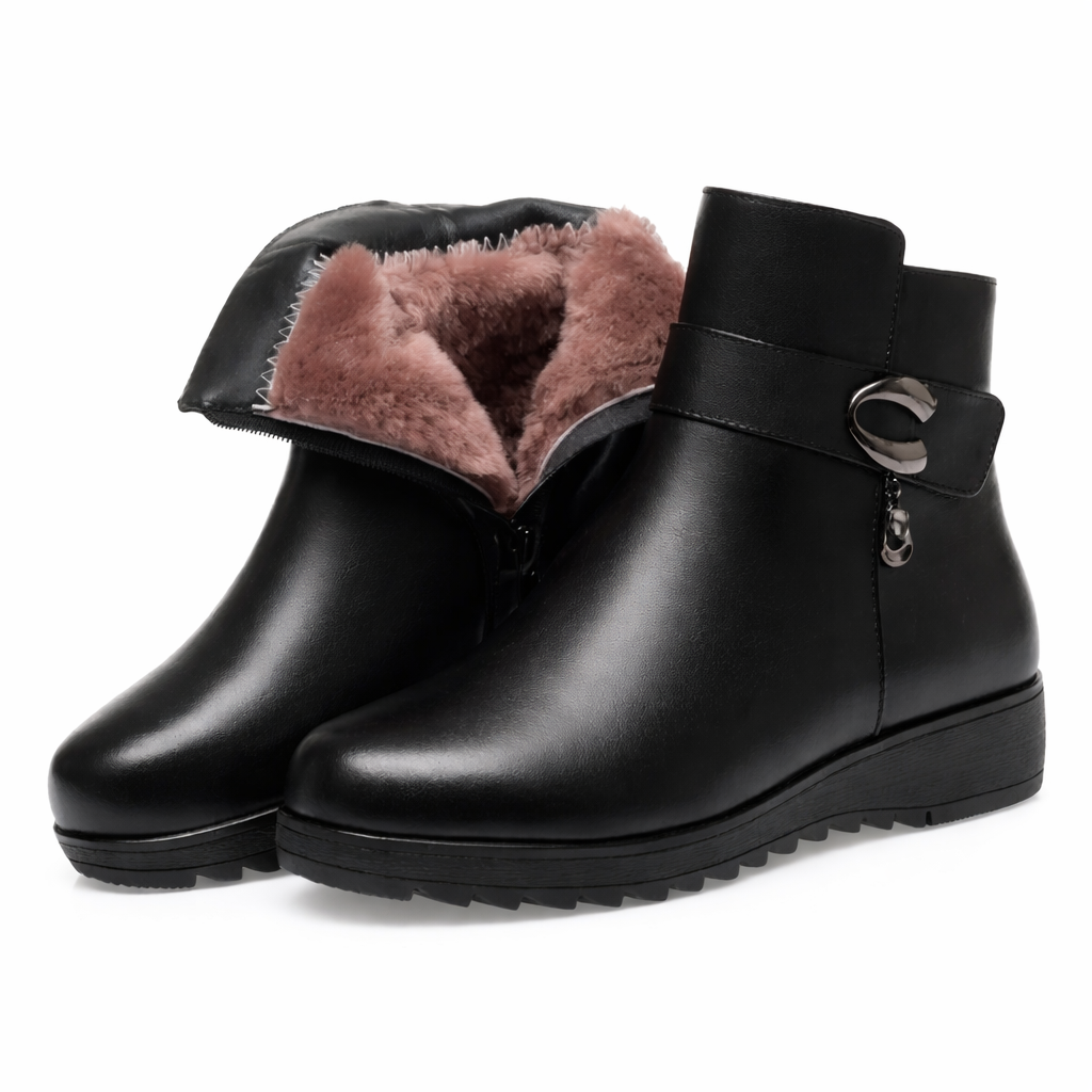 Vinterstøvler til kvinder med foret inderside og stabil sål