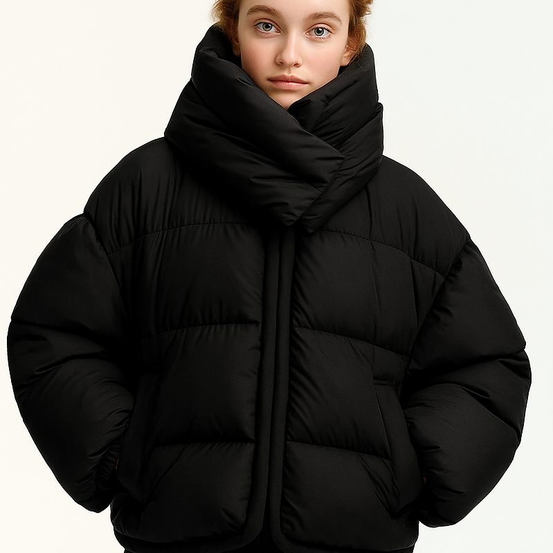 Vinterjakke med Tykt Fyld | Kort & Varm | Elegant og Komfortabel