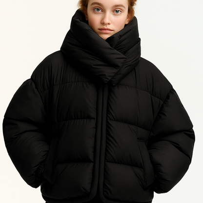 Vinterjakke med Tykt Fyld | Kort & Varm | Elegant og Komfortabel