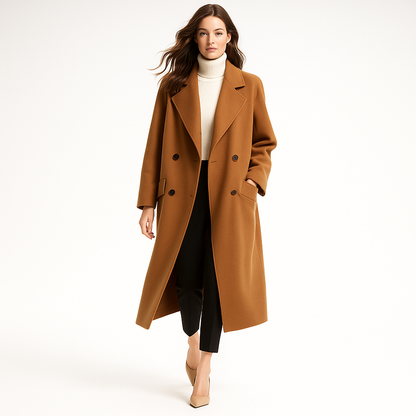 Kvinders luksuscardigan | Kunstnerisk design | Merinould–kashmirblend | Elegant og varm